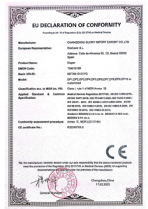 Glory incontience product EU Declaration of Conformity